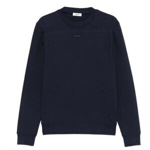 Sandro Crewneck Logo Sweatshirt Midnight Blue S